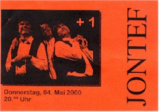 Jontef-Konzertkarte